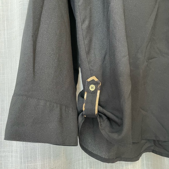 Calvin Klein Sheer button down blouse by size large - Picture 5 of 8